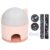 Star Projection Lamp Innovative 360 Degree Rotation Adjustable Brightness Fast Charging USB C Night Light for Kids Bedroom Party Decoration Material (Pink)