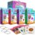 Star Right Flash Cards Set of 4 – Numbers, Alphabets, First Words, Colors & Shapes – Value Pack Flash Cards with Rings for Pre K – K