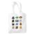 Star Wars Face Icons Grocery Travel Reusable Tote Bag, White, 38X42Cm
