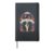 Stay Wild Skeleton Hand Floral Botanical Hardcover Journal, Black