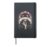 Stay Wild Skeleton Hand Floral Botanical Hardcover Journal, Black