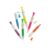 StaZamor 6Pcs Cute Shape Fluorescent Highlighters, Needle Design Watercolor Pen, Creative Simulation Stationery for School, Office, Art, Colorful