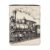 Steam Locomotive Transport Book Sleeve with Zipper Front Pocket for Hardcover