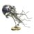 Steampunk Jellyfish Metal Model Kit, 3D Metal Mechanical Jellyfish Model Kit, DIY Assembly Desk Lamp with Adjustable Warm Light, Industrial Art Display Collectible (800+PCS)