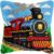 Steam Train Latch Hook Pillow Kits for Adults Beginners, DIY Cushion Cover