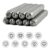Steel Stamp Set 9pcs Heart Design, Metal Punch Tools 3mm for DIY Jewelry