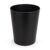 Steel Wastebasket 2.2 Gallon Open Top, Matte Black Finish