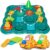 STEM Board Games Kids Toys, Maze Brain Teaser Puzzles Learning Games, Logic Road Track Building Blocks Educational Montessori Preschool Birthday Boys Girls Gifts for Kids Ages 3 4 5 6 7 8 Year Old