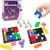 STEM Puzzle Game The Brain Square with 160000+ Solutions Pattern Matching Blocks Brain Teaser Toy Roll Dice & Race Your Opponent to Fill Grid Travel Game for Kids & Teens Back to School Birthday Gift