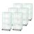Sterilite 6 Pack 3 Drawer Storage Cart, Plastic Rolling Organization, Mint