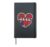 Stethoscope Heart Valentines Day Registered Nurse RN LPN Hardcover Journal, Black