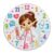 Stethoscope Wall Clock, Playful Colorful Heart Clipboard Peach Silent Wall Clock for Kitchen Dining Room Apartment Dorm Room Decor 11.6×11.6 Inches