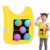 Stick Ball Vest for Kids Throwing Target Game 5 Pieces 1 Vest