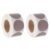 Sticker Labels Round PVC 2 Rolls Scratch Off Labels 1 Inch