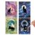 Sticker Puzzles, 4 Sets Black Cat Toy, Portable Craft Collection Puzzle