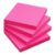 Sticky Notes 3×3 in, Self-Adhesive Note, 4 Pads, 100 Sheets/Pad (Rose Red)