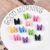 Stiesy 100Pcs Letter M Acrylic Beads UV Plating Alphabet European Beads