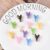 Stiesy 100Pcs Letter Y Acrylic Beads UV Plating Alphabet European Beads