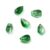 Stiesy 50Pcs Green Teardrop Crystal Glass Beads Water Drop Czech Glass Bead