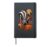 Stinkin Cute Skunk Skeleton Witch Jack O Lantern Halloween Hardcover Journal, Black