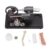 Stirling Engine Electricity Generator Kit Grey Zinc Alloy Stainless Steel Glass Log Base 3.0V to 5.0V Output 95 Percent Alcohol Fuel Physics Science Experiment STEM Educational Toy