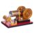 Stirling Engine Kit, Adjustable Speed Suction Fire Type High-End Professional Pure Brass Air Cylinder Heat Energy Engine Model for STEM Learning & Physical Experiment Demonstration