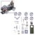 Stirling Engine Kit, DIY Assembly Stirling Engine Car Model Kit for STEM Learning & Physical Experiment Demonstration