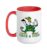 St. Joseph Catholic School Saints Track & Field Ceramic Mug, Red/White, 15oz