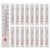 STOBAZA 30pcs Cardboard Thermometer Strips for Crafts – Dual Scale (°c/°f) with Red Liquid Filled Glass Tube – Mini Paper Thermometer Strip for Classroom Crafts Student DIY School Supplies