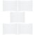 STOBAZA 5pcs Trifold Presentation Board White Corrugated Paper Poster Boards with Foldable Construction and Smooth Bright Surface for Community Display Events and Commercial Demonstrations