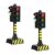 STOBOK 2Pcs Traffic Light Toys Mini Signal Light Model for Kids Traffic Signs Toys for Road Scene Play Children Model Toy for Learning Road Safety Rules