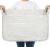 Storage Basket, Large Blanket Basket, Washing Basket for Laundry, Dirty Clothes Basket for Living Room, Nursery, Bedroom, Woven Rope Storage Basket for Blankets, Toys, 55x38x30 cm, 65L, White