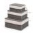 Storage Baskets with Lids Set of 3, Nesting Woven Wicker Baskets, Decorative Lidded Baskets for Shelves, Bedroom, Bathroom, Closet, Gift Set – Grey