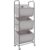 STORAGE MANIAC 120 Liters Vertical Rolling Laundry Hamper, 3 Section Laundry Sorter with Wheels and 2 Breaks, 3-tier Laundry Baskets for Small Space, Dorm, Laundry Room, Closet, Bathroom, Gray 3-tier