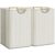 STORAGE MANIAC 2-Pack Large Laundry Hamper, 100L (26.4 Gal) Collapsible Laundry Basket with Bamboo Handles, Freestanding Waterproof Clothes Hamper for Laundry Room, Bedroom, Dorm, Towels, Stripe