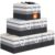 StorageTastic Storage Bin,Collapsible Storage Basket For Organizing,Large Storage Boxes With Rope Handles,Storage Containers,Gradient Grey,6 Pack