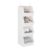 StorageWorks Basics Hanging Closet Organizer, 4-Shelf Wide Trapezoid Closet Shelves with Reinforced Anti-Sagging Support for Sweaters, Hoodies and Handbags, Foldable Storage Organizer, Beige