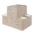 StorageWorks Closet Organizer Storage Baskets, Fabric Storage Bins for Shelves, Closet Organization and Storage Basket, Organizer Bins, Light Brown, 3-Pack, Large