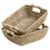 StorageWorks Hand-Woven Large Storage Baskets with Wooden Handles, Seagrass Wicker Baskets for Organizing, 2-Pack