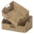 StorageWorks Pantry Baskets for Organizing, Seagrass Storage Baskets for Shelves with Built-in Handles, Pantry Organizers and Storage, Set of 2 (Large and Medium)