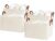 StorageWorks Storage Baskets for Shelves with Metal Frame, Organizing Bins, Fiber Shelf Baskets, Natural Color, 4-Pack