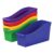 Storex 70105U06C Interlocking Book Bins, 4 3/4 x 12 5/8 x 7, 5 Color Set, Plastic, Multicolor