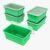 Storex Small Cubby Bins – Plastic Storage Containers for Classroom with Non-Snap Lid, 12.2 x 7.8 x 5.1 inches, Green, 5-Pack (62409A05C)