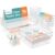 StorMiracle 16 PCS Drawer Organizer Set, 5 Varied Size Bathroom and kitchen Drawer cabinet organizer Trays, Clear Storage Bins for Makeup, Jewelry, Utensils and Gadgets