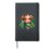 St Patrick’s Day Cute Higlander Cow Calf Hardcover Journal, Black