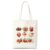 Strawberry Jam Canvas Tote Bag for Women, Large Capacity Shoulder Handbag