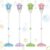 Street Lamp Bubble Machine with Light Rechargeable Blue