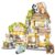 Street View Coffee Shop Mini Building Blocks, MOC Creative Building Toys Cute Animals Building Set for Girls 6-12, Simulation Architecture Construction Toy, Gift Idea for Kids Adults (1077 PCS)
