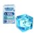 Stress Balls Ice Cube with Snowflakes Inside, Sensory Squishy Ice Squeeze Fidget Toy, Slow Rise Squishy Balls for Kids and Adults, Blue Squishy Fidget Stress Cubes for Anxiety Relief, 1pc