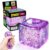 Stress Cube Squishy Fidget Toys: Purple Glitter Ice Cube for Adults & Kids